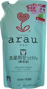 ａｒａｕ．洗濯用せっけんゼラニウム詰替用1Ｌ ×3個セット