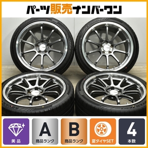 【美品】ADVAN Racing RS-DF 19in 8.5J+35 9.5J+35 PCD114.3 ヨコハマ アドバンスポーツ V107 235/40R19 265/35R19 レクサスGS RC マークX