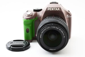 PENTAX K-x 1240万画素 グリーン/ブラウン + smc PENTAX-DA L 18-55mm F3.5-5.6 AL レンズキット [美品] 手ぶれ補正