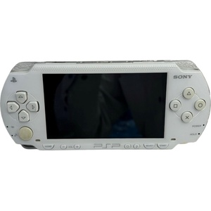 SONY ソニー PSP プレイステーション ポータブル PSP-1000 ゲーム機本体 ホワイト ケーブル付 【中古/ジャンク品】 52410R9