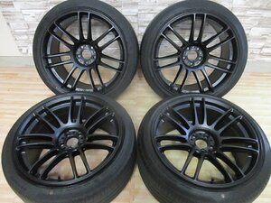 即納 未使用 WORK エモーション ZR7 マットブラック 5H100 9.5J+38 中古 225/40R18 DUNLOP VEURO 86 BRZ WRX STI チューナーサイズ 軽量