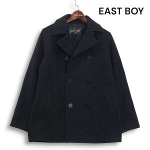 EAST BOY イーストボーイ 秋冬 メルトン ウール♪ スクール Pコート Sz.9　レディース グレー 女子 学生 通学　K4T01924_B#N