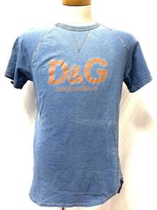 【H971】ドルチェ&ガッバーナ D&G ドルガバ Tシャツ ロゴ 半袖 メンズ サイズL