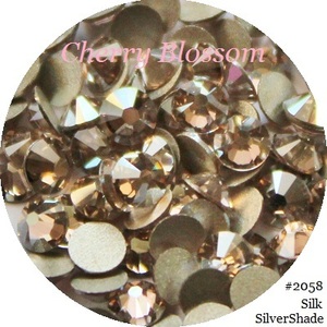 #2058*ss7*500粒*シルクシルバーシェイド(SSHA)*スワロ*デコ*スワロフスキー*ＳＷＡＲＯＶＳＫＩ*レア色