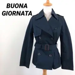 BUONA GIORNATA　ボナジョルナータ　トレンチコート　ネイビー　M