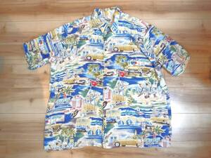 2002 BEACH BOYS×REYN SPOONER ハワイ製 レーヨンアロハ XXXL