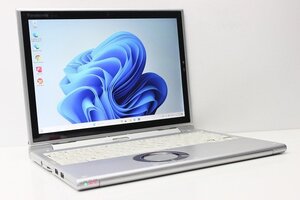 1円スタート ノートパソコン 2in1PC Windows11 WPS office搭載 Panasonic レッツノート CF-XZ6 SSD256GB メモリ8GB 第7世代 Core i5