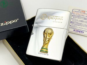 2405605440　△ ZIPPO ジッポー ライター 2002 FIFA WORLD CUP KOREA JAPAN 日韓 ワールドカップ 2000年製 着火未確認 中古 ジャンク