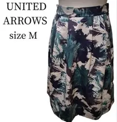 UNITED ARROWS　ユナイテッドアローズ　sizeM　花柄　膝丈スカート