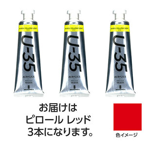 ターナー色彩 U35 ピロールレッド60ml 3個 TURNER108728 /l