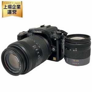 Panasonic LUMIX DMC-G1W G1 レンズ セット H-FS045200 H-FS014045 一眼レフ カメラ パナソニック ルミックス ジャンク O9209522