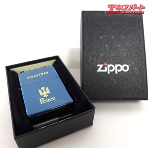 希少 ZIPPO ジッポー Peace ピース ブルーチタン 2015 未使用展示品 公田店