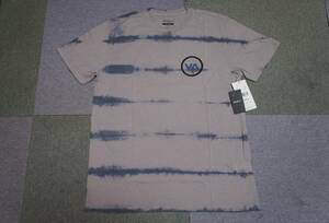 送込 新品 RVCA ルーカ 半袖Tシャツ TIE DYE 完売 スケボー サーフ グレー系 