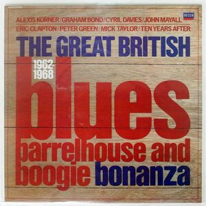 英 VA/GREAT BRITISH BLUES, BARRELHOUSE AND BOOGIE BONANZA 1962-1968/DECCA TAB53 LP