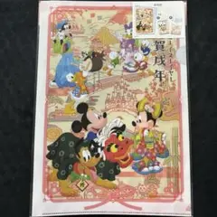 ディズニー　正月　2018　戌年　クリアファイル　A4&A6　2枚セット　新品