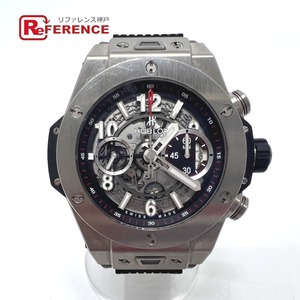 HUBLOT ウブロ 411.NX.1170.RX ビッグ・バン ウニコ チタニウム 自動巻き 時計 腕時計 ウォッチ 腕時計 シルバー メンズ【中古】