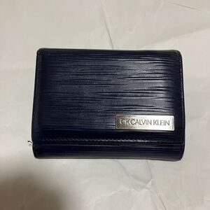 【CK CALVIN KLEIN / シーケーカルバンクライン】 三つ折り財布 レザー