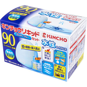 【まとめ買う】水性キンチョウリキッド 90日用 無臭性 ミルキーブルーセット×5個セット