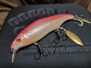 ★NISHINE LURE WORKS★Ochiayu Minnow 125FR ニシネルアーワークス オチアユミノー Pink Back Chrome 美中古品 Length 125mm Weight 32g