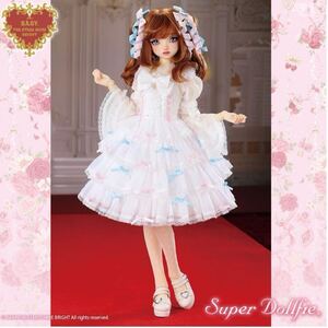 ☆ボークス BABY, THE STARS SHINE BRIGHT Eternal Ribbon Feathery ジャンパースカート（オフ白）コーデセット　SDGr☆新品　ドルパ52