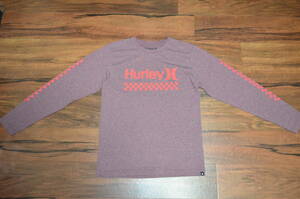 ●即決有り！ハーレー Hurley チェッカーロゴプロント長袖Tシャツ M