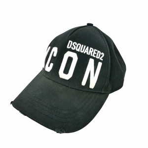 ディースクエアード DSQUARED2 21AW ICON アイコン キャップ 帽子 刺?ロゴ F 黒 ブラック メンズ