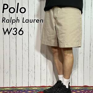 Polo Ralph Lauren ポロラルフローレン W36 ノータック チノ ショートパンツ ショーツ ハーフパンツ PHILIP SHORT ベージュ 20202869