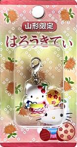 ■ レア物 2003 Hello Kitty ハローキティ 山形花笠祭り限定 紅花バージョン はろうきてぃ ファスナーマスコット ナスカンフォルダー