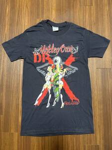 【ヴィンテージ】Ｔシャツ モトリークルー Motley Crue Dr.feelgood BROCKUM 黒・濃紺 サイズM ※ロック・バンド・80’ｓ