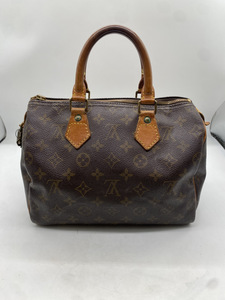 7721-06★1円スタート★LOUIS VUITTON/ルイヴィトン/スピーディ25_モノグラム・キャンバス_BRW/PVC/M41528/モノグラム/ハンドバッグ★