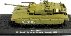 ■即決 1/72【メルカヴァ Mk III 188 ”Barak” Armored Brigade Israel 1990】コンバット・タンク・コレクション No.8