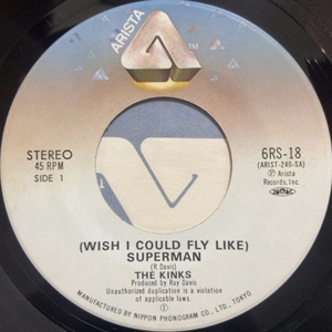 ジャケ無し　ザ・キンクス　THE KINKSスーパーマン (WISH I COULD FLY LIKE) SUPERMAN 45