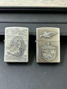 1円〜 ZIPPO ジッポー さみだれ　SAMIDARE 和彫　龍　喫煙具 オイルライター 2点