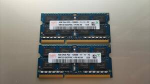 hynix PC3-12800S 4GB×2枚 合計8GB