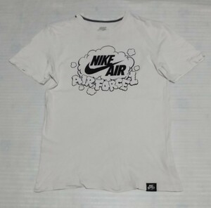 ☆THE NIKE AIRエアーFORCE 1TEE 半袖Tシャツ Lサイズ REGULAR FITスポーツ ウェアCOTTONフアッション ティー白色 ナイキ BETTER WORLD.COM