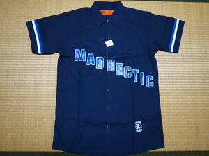 激レアコラボ・稀少★HECTIC ヘクティク×Dickies デッキーズ★MINOR LEAGUE シャツ★ネイビー★M