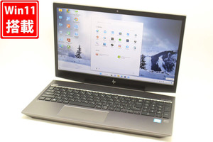 中古良品 フルHD 15.6型 HP ZBook 15v G5 Windows11 八世代 i7-8750H 16GB NVMe 256GB-SSD + 1TB-HDD Quadro P600 カメラ 無線 Office付