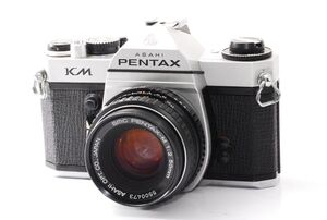 ★実用品★ ペンタックス PENTAX KM ボディ + レンズ SMC PENTAX-M 50mm F2 ★シャッター全速 露出計OK★ #B30050060