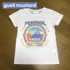 【匿名配送】guell mustard グエルマスタード 古着風プリントTシャツ