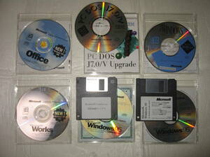 Microsoft Windows Version 3.1 ( MS-DOS 5.0/V 対応 ) ( Windows3.1 ) ／　IBM PC DOS J7.0/V Upgrage 　他
