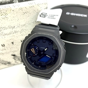 CASIO G-SHOCK×FUTUR 腕時計 GA-2100FT-8AJP Gショック 美品 プレゼント 新生活 ビジネス メンズ ブラック/ブルー カシオ DF10544■