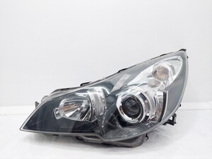 バルブバラスト付 BR9 BM9 レガシィ 左 ヘッドライト 助手席側 HID 点灯確認済 KOITO 100-20061 インナーブラック レンズ ランプ ☆☆