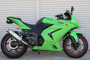 KAWASAKI NINJA ニンジャ 250R(EX250K)ウイルズウィンマフラー カスタム グリーン 神奈川県 税込み 即決 追加画像あり