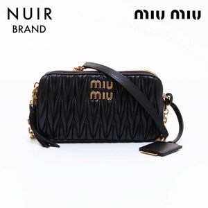 ミュウ ミュウ Miu Miu ショルダーバッグ ブラック