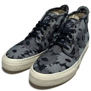 未使用 SPERRY TOP-SIDER × VELOUR ジャガード チャッカ デッキ スニーカー US:8.5M CM:26.5 スペリー トップサイダー