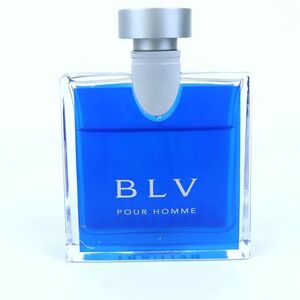 ブルガリ ブルー プールオム オーデトワレ BLV EDT 残半量以上 香水 フレグランス CO メンズ 50mlサイズ BVLGARI