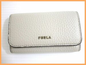 2406☆E-1273☆訳あり FURLA フルラ レザー 4連 キーケース 中古