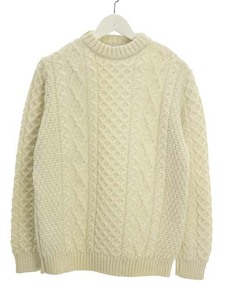 Kerry Woollen Mills ケリーウーレンミルズ Aran Cable Crew Neck Sweater アランケーブル クルーネック セーター 40