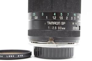 動作品 Olympus OMマウント TAMRON SP 90mm F2.5 Tele Macro レンズフィルター他付き #OP1010