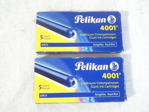 ★Pelikan ペリカン/インクカートリッジ/4001/9本セット/ロイヤルブルー/青インク/長期保管品/現状渡し